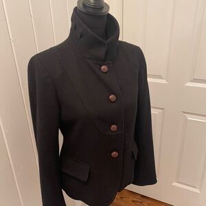 J. Crew Black Women's Blazer with Button Detail